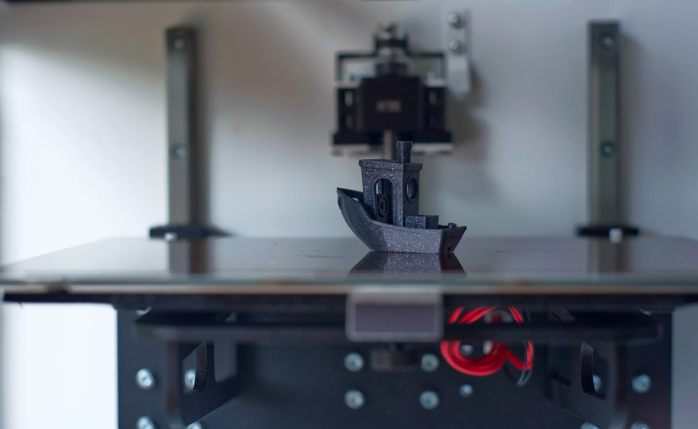 3D printing workshop with printers in action